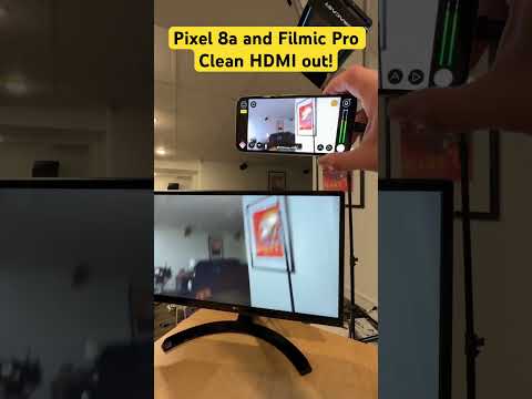 Clean HDMI out on a Pixel 8 series phone with Filmic Pro! 8a demoed