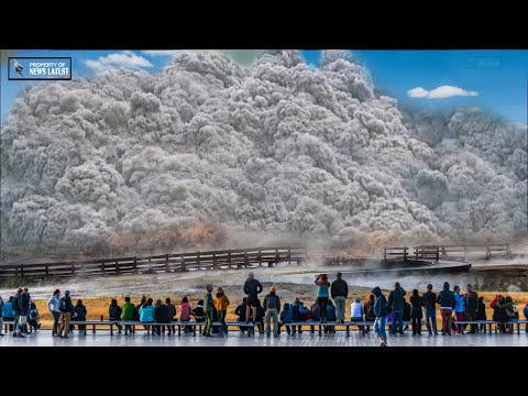 Horrible Today: Live Footage thermal Pool Eruption Under Yellowstone Park, threaten millions people