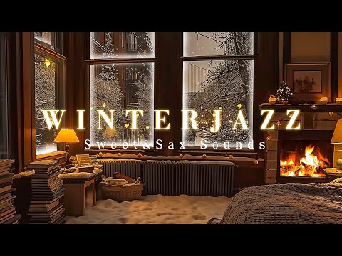 Winter Sleep Night Jazz with Sax Sounds & Sweet Cozy Jazz Music for Soothing Relaxtion, Sleep