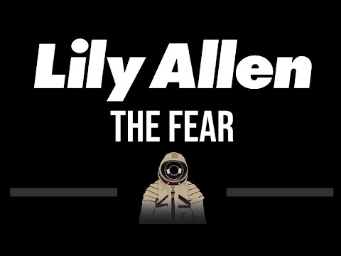 Lily Allen • The Fear (CC) (Upgraded Video) 🎤 [Karaoke] [Instrumental Lyrics]