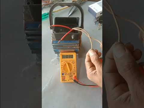 0.5 Hp tullu pump motor winding check multimeter/ shorts