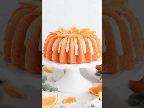 Orange Bundt Cake! Must make this summer - recipe on Bakingwithblondie.com 🍊 #cake #cakemaking