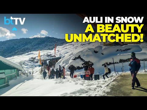 Auli Transforms Into A Dreamy Snow Paradise After Heavy Snowfall