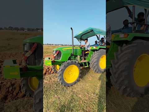 John Deere Tractor 2mb Plough Ke Sath ⛓️‍💥