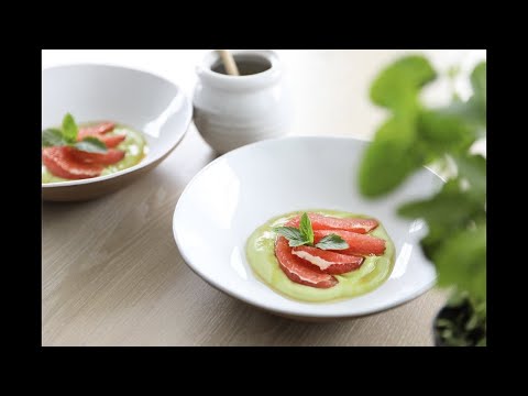 Grapefruit With Avocado Cream