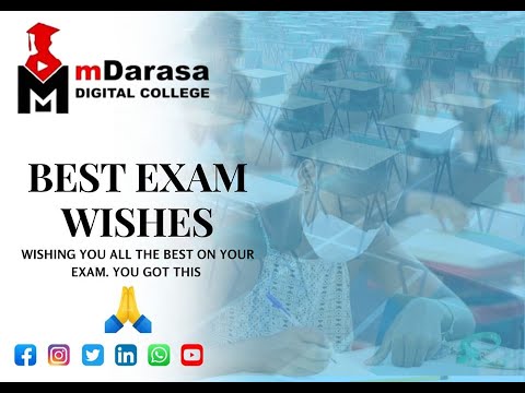 BEST WISHES ON YOUR EXAMS