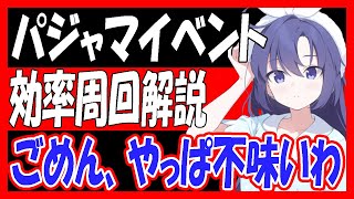 【ブルアカ】パジャマイベント効率周回解説！美味しくないです「秘密のミッドナイトパーティー ～オニの手は鐘と共に～」【ブルーアーカイブ】