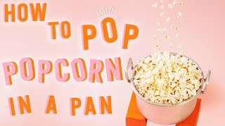 Popcorn @ Home | How to prepare popcorn in pan 2 minutes | Movie Popcorn