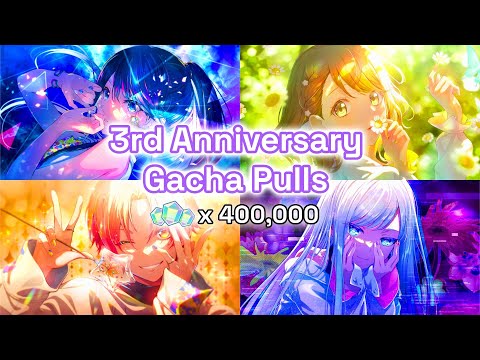 Pulling on the 3rd Anniversary Colorful Festival Banner (400,000 crystals)