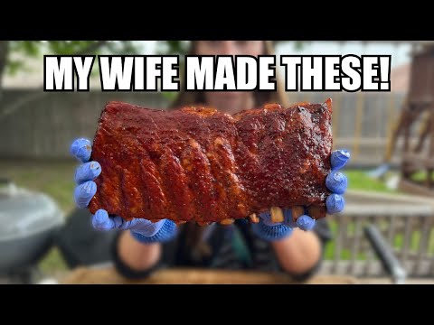 MY WIFE AND I SWAPPED ROLES AND SHE MADE THE RIBS!