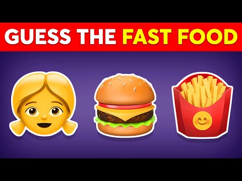 Guess the Fast Food Restaurant by Emoji? 🍗🍟🍕 Monkey Quiz