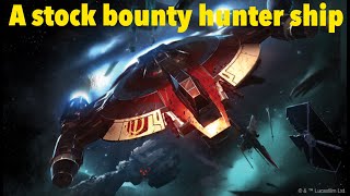 The Lancer-class pursuit craft | a practically stock bounty hunter vessel