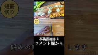 セロリの切り方　応用の3種　短冊切り•千切り•みじん切り　N.D.Kitchen