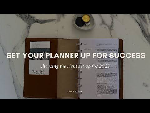 Set Your Planner Up For Success in 2025! | Cloth & Paper