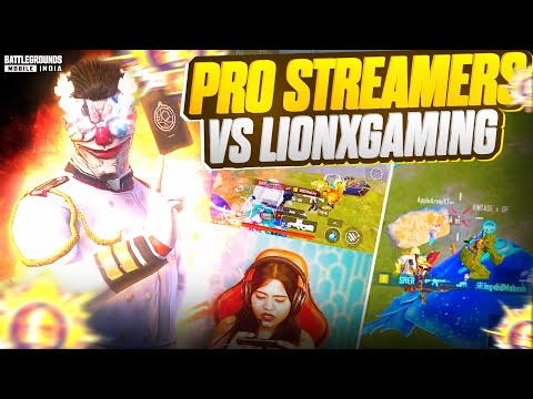 🔥All Streamers Fights Against LIONXGAMING | LIONXGAMING vs STREAMERS | Fastest 1v4 Against Streamers