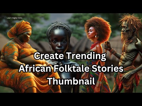 How to Design Eye Catching Thumbnail for African Folktale Stories (EASY STEPS)