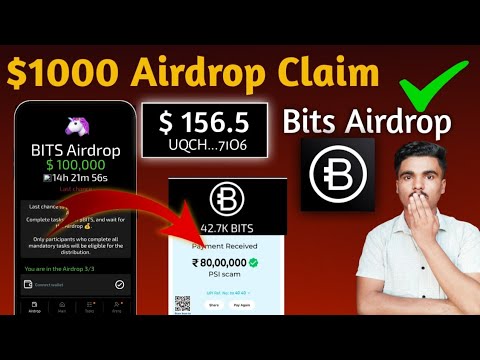 Bits airdrop $10000 eligibility criteria | Bits airdrop withdrawal kaise kare | Bits airdrop