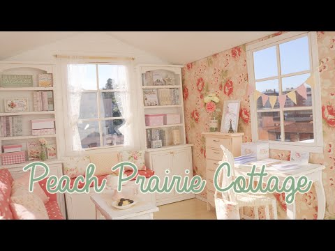 PEACH PRAIRIE COTTAGE1/6 scale handmade miniature dollhouse by Nerea Pozo (cake shop patisserie)