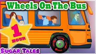 WHEELS ON THE BUS 1hr compilation