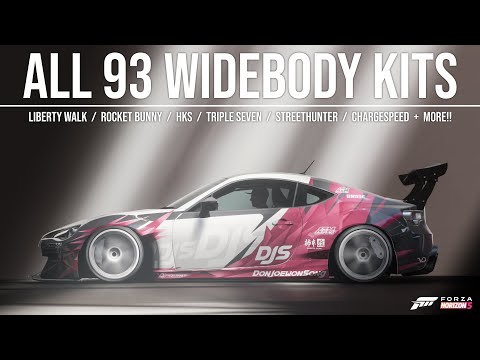 Forza Horizon 5 - ALL 93 WIDEBODY KITS IN FORZA HORIZON 5!!