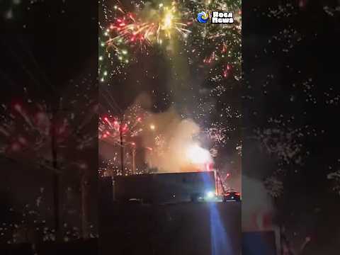 Trailer carrying thousands of fireworks crashes in Canada 🧨💀