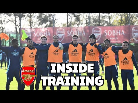 INSIDE TRAINING ! Fired up for Forest 🙌 🔥 📍 Sobha Realty Training Centre ARSENAL TRAINING TODAY