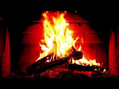 Cozy Fireplace - Burning Logs & Crackling Fire Sounds