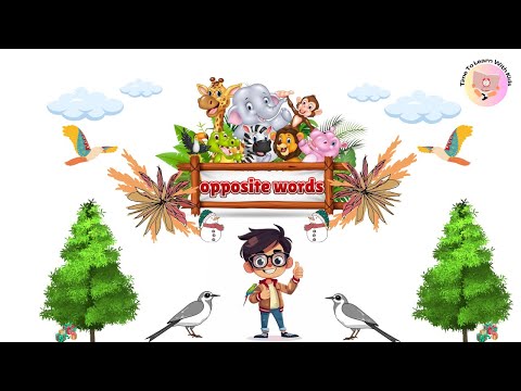 Opposite words | Antonym for kids | Educational video | 100 opposite words|Opposite words in English