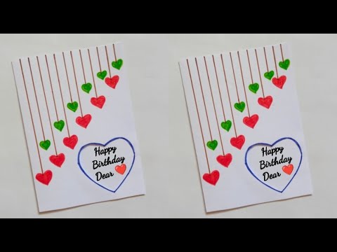 😊 handmade greeting card for bestfriend/how to make birthday card with white Paper/easy card design