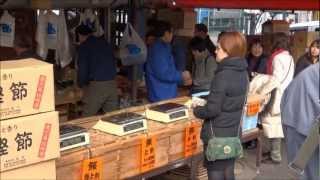 築地市場の鰹節屋さん　東京中央卸売市場