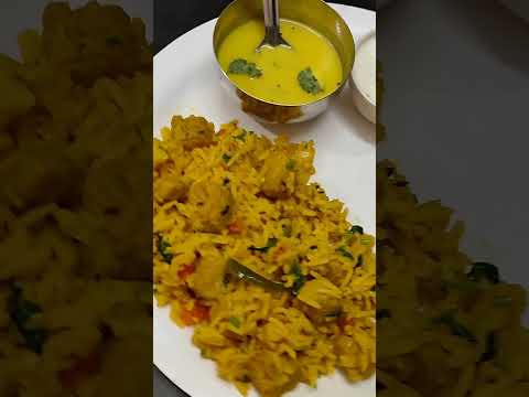 Aaj Sham ke khane me Banaya soya pulao