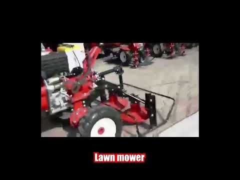 Lawn mower for power tiller