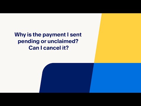 Why is the Payment I Sent Pending or Unclaimed? Can I Cancel It?