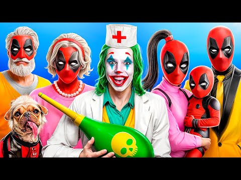 DEADPOOL in Strictest Hospital! Good vs Bad Asylum for Superheroes!