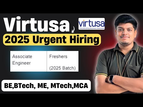 🔥Virtusa 2025 Referral Hiring | BE/BTECH/ME/MTECH/MCA | Send Resume to Recruiter Format | 2025 BATCH