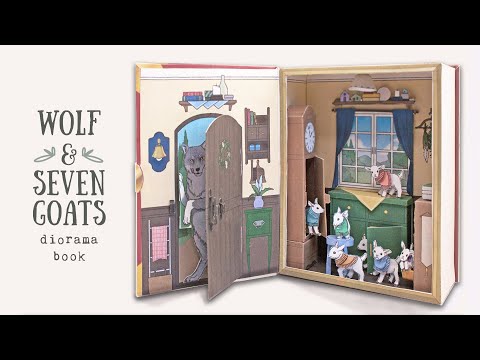 DIY The Wolf and the Seven Young Goats, Diorama Book (canon papercraft)