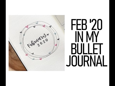 February 2020 | bullet journal set up