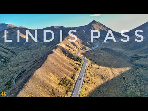 Lindis Pass New Zealand From The Air | Drone Fly Lindis Pass | New Zealand Walking Tour 2023 4K