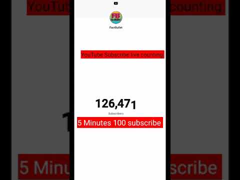 YouTube subscribe live counting || 5 minutes main 100 subscribe #youtuber #subscribe