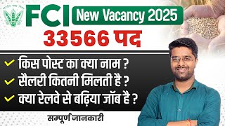 FCI Recruitment 2024 | FCI Job Profile and Salary | FCI Notification 2024 | FCI AG 3 Vacancy 2024