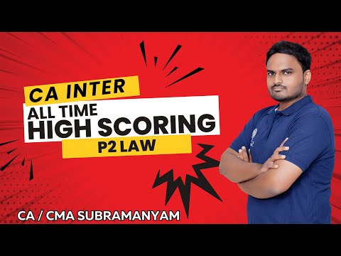 CA Inter Law | Top Scoring Chapters You Can't Miss Before the Exam! | Jan 2025