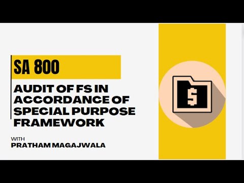 SA 800 AUDIT OF FS IN ACCORDANCE OF SPECIAL PURPOSE FRAMEWORK | CA FINAL AUDIT |