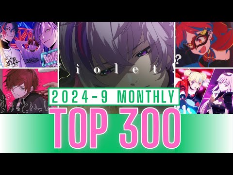 【2024年9月】Vtuber 歌ってみた&オリジナルソング 月間再生数ランキング【TOP300】