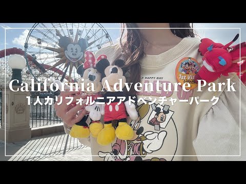 1人カリフォルニアアドベンチャーパーク🐭🎡カリフォルニアディズニー🇺🇸【Disney Vlog】