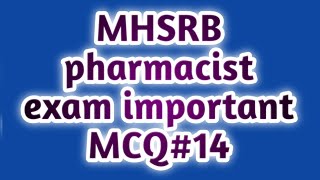 mhsrb pharmacist exam