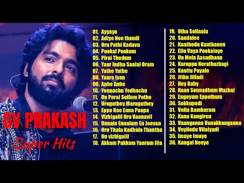 GV Prakash Songs Tamil Hits | Tamil Songs | G.V.PRAKASH HITS | Love Songs | Melody Songs | JukeBox