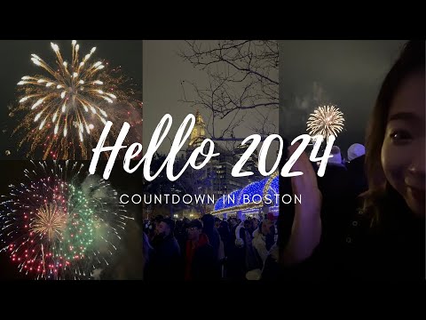 Hi 2024! My first time experiencing New Year Countdown in DT Boston #shortvideo #boston #fireworks