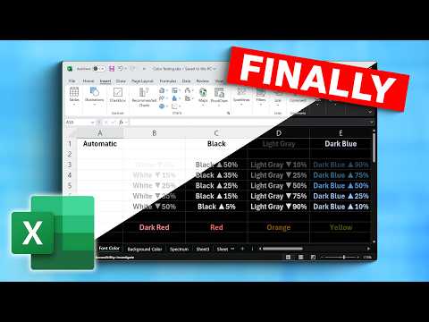 Microsoft Excel FINALLY Has Dark Mode