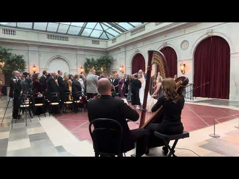 Rey’s Theme from Star Wars, Harp and Violin duo - live Bridal Processional