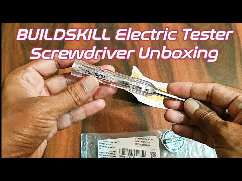 Buildskill Electric Tester Screwdriver unboxing review | buildskill line tester & its domestic use